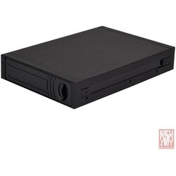 Silverstone Mobile Series MS08B, SATA internal enclosure, 1x 3.25'' bay for 4x 2.5'' HDD/SSD, RAID 0/1 support, aluminum construction, Black [24] Cene